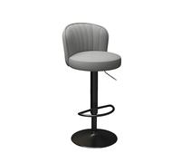 Adjustable Swivel Bar Stools with Footrest, Modern High Back Chairs for Kitchen and Home Bar, Comfortable Seating for Dining, Pub or Lounge Areas