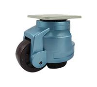 Adjustable Swivel Casters Universal Wheels for Fuma-Rad Heavy-Duty Industrial Rollers with Plate Horizontal Support 75mm Green Optimal for High-Performance Machinery