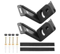 Adjustable Swivel with Tilt Bracket and Mount Speaker Iron Black Wall | Universal Expansion Screws Included, Precise Positioning for Studios and Offices, Space-saving Support