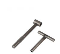 Adjustable T-Handle Wrench Set for Motorcycle Valve Screw Clearance Adjustment, Square (3/3.5/4 mm) & Hex (9/10 mm) Socket Spanner, 2-Piece Metal Tool
