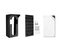 Adjustable T-Shape Doorbell Bracket for Blink: Punch-Free Anti-Theft Mount with Charging Hole, Weatherproof ABS Security Camera Stand, Black