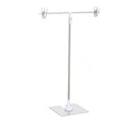Adjustable T-Shape Photography Backdrop Stand Mini Background Frame for Tabletop Studio Photo Shoot Portable Photography Tool for Jewelry Cosmetic Food Photos