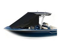 Adjustable T-Top Boat Bimini Top Shade Cover, Waterproof UV Protection Canopy, 7 Colors Optional, Universal Replacement Awning for Most Center Console Boats(Black,183x229cm)