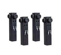 Adjustable Table Leg Extenders - 4 Pack Height Bos with Double Locking Pins for Square & Round Folding Tables - Perfect for Increased Stabili & t