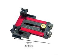 Adjustable Table Saw Rip Jig for Woodworking with Dual-Scale Measurement 76mm-173mm Aluminum Alloy Guide for Cuts Compatible with Most T(RED)