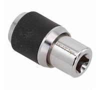 Adjustable Tap Socket with Clamping Jaws for Taps, Reamers and Screw Extractors, Compatible with 3/8 Inch Square Drive Wrenches, Supports Tap from 6 to 1/2 Inch for Use(B)