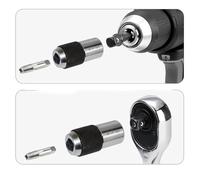 Adjustable Tap Socket with Jaws for Taps, Reamers, Screw Extractors, Compatible with 3/8 Inch Square Drive Wrench, Fits Tap Sizes #6 to(A)