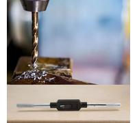 Adjustable Tap Wrench for Hand Tapping Tools, Zinc Alloy Tapping Wrench with Knurled Grip, Fits 4mm-12mm Taps, Ergonomic Die Holder for Workshop &