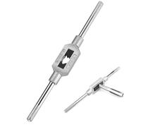 Adjustable Tap Wrench Handle for Metric M1-12, Thread Tap Holder Reamer, Zinc Alloy Tap Tool with Extractor Function for Machinist Repair & DIY Threading