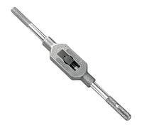 Adjustable Tap Wrench Handle, Thread Tap Holder Reamer for Metric M1-12 | Zinc Alloy Hand Tapping Tool, Machinist Repair Medium Carbon Steel Handle with Nickel Plated
