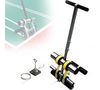 Adjustable Tape Line Marker, 4-28cm Spacing & 80cm Height with Circle Kit for Parking Lots, Playgrounds