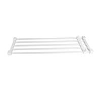 Adjustable Teles Closet Divider Shelf Rack for Efficient Space Management in Bedroom Wardrobes & Kitchen Cabinets - Maximize Storage & Declutter Your Home