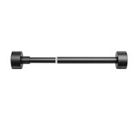 Adjustable Teles Closet Rod - Extendable No-Drill Clothes Hanging Rack for Laundry, Bathroom & Living Room - Black 35-50CM/13.7-19.6IN - Space-Saving Solution