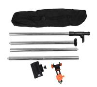 Adjustable Telescopic Aluminum Alloy Level Mounting Rod with 6mm and 15.2mm Interface, 3.0m (9.84ft) for Contractors and Engineers