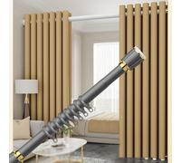 Adjustable Telescopic Bar 4.1 to 5m Drill Free Installation Gray Color Extendable for Indoor and Outdoor Use Easy Setup Perfect for Home and Garden