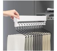 Adjustable Telescopic Clothing Rod, Expandable Space Saver Hanger, Sliding Design with Mounting Screws, Easy Install Organizer for Closets, 46cm/18.1in Length