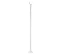 Adjustable Telescopic Door Security Bar White 27.6-47.2 Inches | Anti-collision Stopper, Alloy and Plastic Build, for Sliding Glass or Hinged Doors in Offices