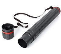 Adjustable Telescopic Drawing Tube 65cm to 110cm - A2 Paper Storage Tube with Shoulder Carry Strap - Art Work Case Teletube for Drawings, Blueprints, Posters, Documents, Architects, Students & Artists