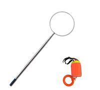 Adjustable Telescopic Pool Pole with Safety Hooks and Removable Preserver for Water Safety