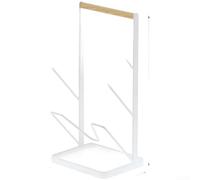 Adjustable Telescopic Pot Lid Rack Stainless Steel Material for Kitchen Cabinet Organization Width Range 29.7 cm to 57 cm Space Optimized (B)