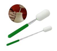 Adjustable Telescopic Pottery Sponge Holder, Sculpture Sponge on Stick (M)
