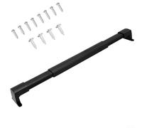 Adjustable Telescopic RV Screen Door Handle, Aluminum Alloy Non-Slip Latch for Camper, 550-730mm Extension Rod Replacement, Black Finish Hardware Kit