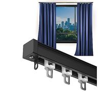 Adjustable Telescopic Shower Curtain Rod - Sturdy, Easy to Install Drapery Rod Kit for Bathroom Room Divider, Versatile Sliding Track Pole