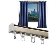 Adjustable Telescopic Shower Curtain Rod - Sturdy, Easy to Install Drapery Rod Kit for Bathroom Room Divider, Versatile Sliding Track Pole