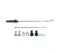 Adjustable Telescopic Spray Wand with Brass Barb Connector, Stainless Steel Garden Hose Nozzle for Mist and Stream, Lockable Trigger Handle for Car Wash and Watering, High Pressure Sprayer Tool(72cm)