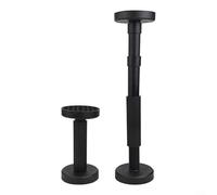 Adjustable Telescopic Support Rods for Furniture, Table Legs and Bed, Stainless Steel Non-Slip Base Props, Heavy Duty Under Sink Cabinet Braces 18-45cm Black 2 Pack
