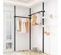 Adjustable Telescopic Tripod Stand - DIY Projector Mount with Hooks Height 110-310cm Width 78-125cm Sturdy & Versatile for Home or Office Use