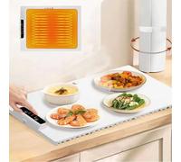 Adjustable Temperature Electric Heating Tray, Food-grade Silicone Foldable Design, Fast Three-dimensional Heat Transfer And Heat Preservation, Restaurant-specific Portable Heating (1PC)