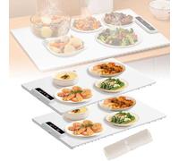 Adjustable Temperature Electric Heating Tray, Food-grade Silicone Foldable Design, Fast Three-dimensional Heat Transfer And Heat Preservation, Restaurant-specific Portable Heating (3PC)