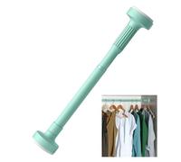 Adjustable Tension Closet Rod Stainless Steel Expandable Hanging Bar No Drill SpaceSaving Clothes Hanger (Green 110190cm/43.2574.8in)