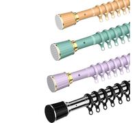 Adjustable Tension Shower Curtain Rod 40500cm Extendable Tension Bar for Bathroom Closet Balcony WindowRustproof Easy Install Heavy Duty Design