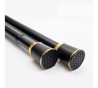 Adjustable Tension Shower Curtain Rod No Drill Room Divider Curtains Telescopic for Bathroom Bathtub Shower 3.1m-4.0m Black - Easy Installation