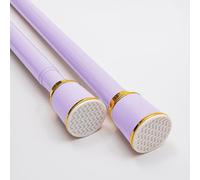 Adjustable Tension Shower Curtain Rod No Drill Room Divider Telescopic for Bathroom Bathtub & Shower 2.1-3.0m Purple - Easy Install & Stylish Solution