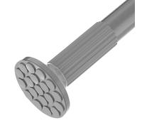 Adjustable Tension Shower Curtain Rod - Stainless Steel, No Drilling, Expandable Telescopic Pole for Bathroom & Closet, Gray, Fits 378-430 cm Shower Stalls