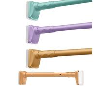 Adjustable Teon Shower Curtain Rod 1.31 16.40FT No Drill Easy Install for Bathroom & Closet Divider Window Curtain Rod (Yellow 161" 196") Durable & Versatile