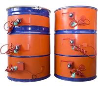 Adjustable Thermostat Oil Drum Heater, 1900W Metal Barrel Heat Wrap for 56 Gallon, Silicone Pail Heating Pad, Efficient Drum Electric Heater (Size: 150L, 9.8×59.8in)