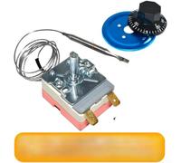 Adjustable Thermostat Switch 30-300°C for Electric Water Heater - Precise Temperature Controller Red Knob 14x7cm(30-85°C)