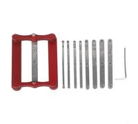 Adjustable Thickness Center Gauge Stainless Build(B) | Parallelogram mechanism, accurate alignment, reliable woodworking results, sturdy steel build, precise marking