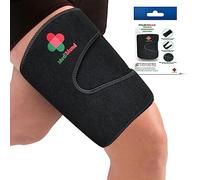 Adjustable Thigh Support, Large, Hamstring & Quad Pain Relief, Men & Women - Sports & Medical Support - Pulled Muscle Compression Sleeve for Sprains & Strains