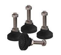 Adjustable Threaded Furniture Legs Heavy-Duty Machine Leveling Feet for Workbenches Cabinets & Tables Durable Foot Pads (D80*M24*100mm)
