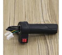 Adjustable Throttle Grip Handlebar for Electric Bikes and Scooters, ABS + Rubber Construction, 14 cm Full Length with 2.2 cm Inner Diameter