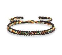 Adjustable Tibetan String Bracelet Woven Rope Knot Lucky Bracelets Tibetan Buddhist Couple Matching Friendship Jewelry for Women and Men, 11inches, Cotton, cotton