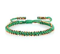 Adjustable Tibetan String Bracelet Woven Rope Knot Lucky Bracelets Tibetan Buddhist Couple Matching Friendship Jewelry for Women and Men, 11inches, Cotton, cotton