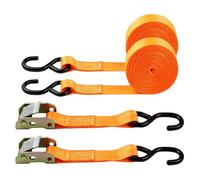 Adjustable Tie Down Straps, 2 Piece Support Rope with Quick Lock Buckle Des | Cargo Securing Hook Straps for Truck Motorcycle Automotive Tailgate Travel Luggage Trailer Boat SUV