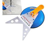 Adjustable Tile Hole Locator - Tile Positioning Fixer with Vacuum Base - Precise Suction Cup Positioning Fixer for Ceramic Measuring Drilling Cutting