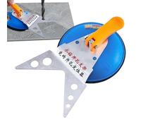 Adjustable Tile Locator,Suction Cup Dry Drilling Guide | Precise Suction Cup Positioning Fixer for Ceramic Measuring Drilling Cutting